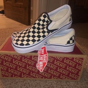 Women's Checkered Vans Size 7